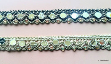 Beige / Black And Gold Trim With Mirrors And Diamante Embellishments - 200317L298/99